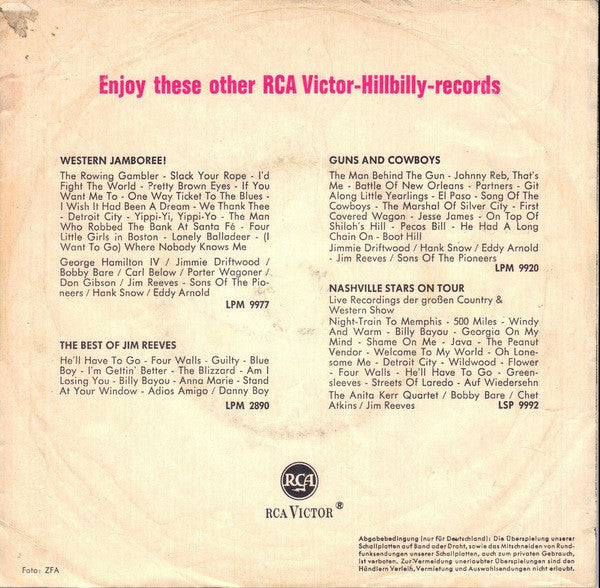 Jim Reeves - He'll Have To Go 35187 Vinyl Singles Vinyl Very Good (VG) <br> Hoes Good Plus (G+)