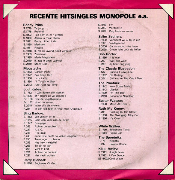 Bobby Prins - Lover Please Vinyl Singles Vinyl Goed / Hoes Redelijk