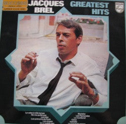 Jacques Brel - Greatest Hits (LP) Vinyl LP Vinyl Very Good (VG) <br> Hoes Good Plus (G+)
