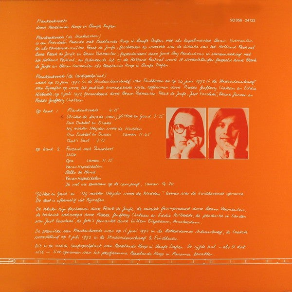 Neerlands Hoop In Bange Dagen - Plankenkoorts (LP) Vinyl LP Vinyl Very Good (VG) <br> Hoes Good Plus (G+)