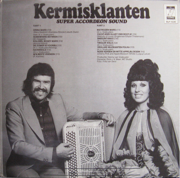 Kermisklanten - Super Accordeon Sound (LP) Vinyl LP Vinyl Very Good (VG) <br> Hoes Good Plus (G+)