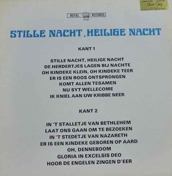 Unknown Artist - Stille Nacht, Heilige Nacht (LP) Vinyl LP Vinyl Very Good (VG) <br> Hoes Good Plus (G+)
