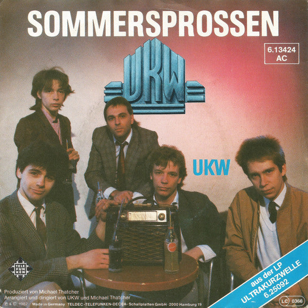 UKW - Sommersprossen 43241 Vinyl Singles Vinyl Very Good (VG) <br> Hoes Good Plus (G+)