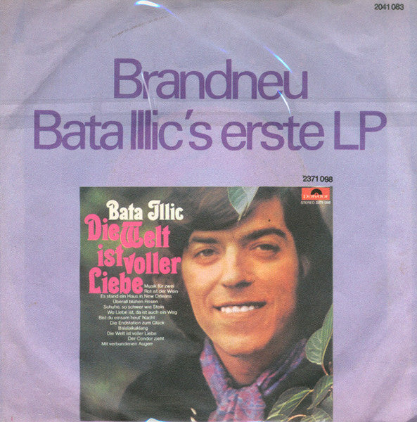 Bata Illic - Candida Vinyl Singles Vinyl Very Good (VG) <br> Hoes Good Plus (G+)