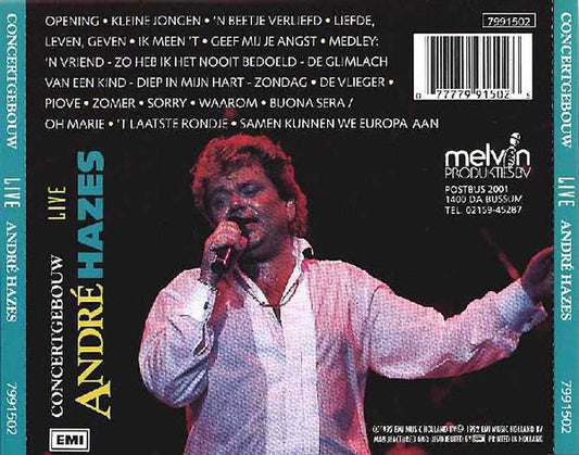 André Hazes - Concertgebouw Live (CD) Compact Disc Goede Staat "VINYLSINGLES.NL"