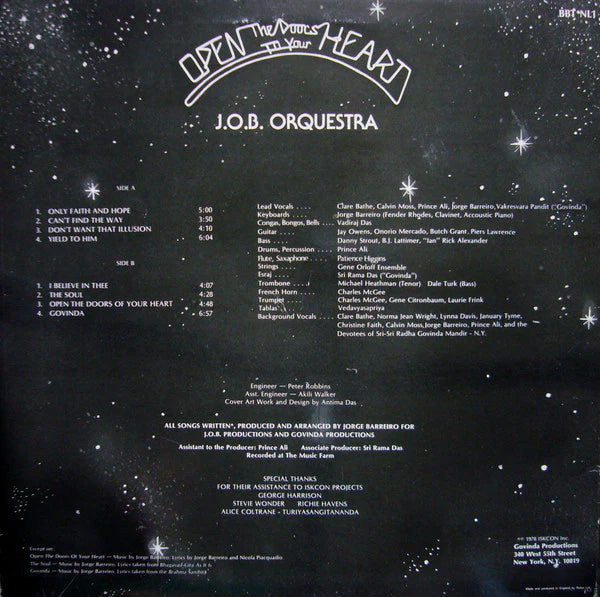 J.O.B. Orquestra - Open The Doors To Your Heart (LP) 51530