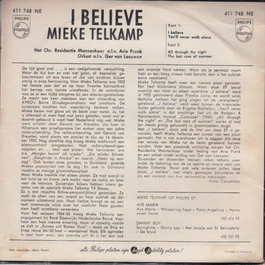 Mieke Telkamp - I Believe