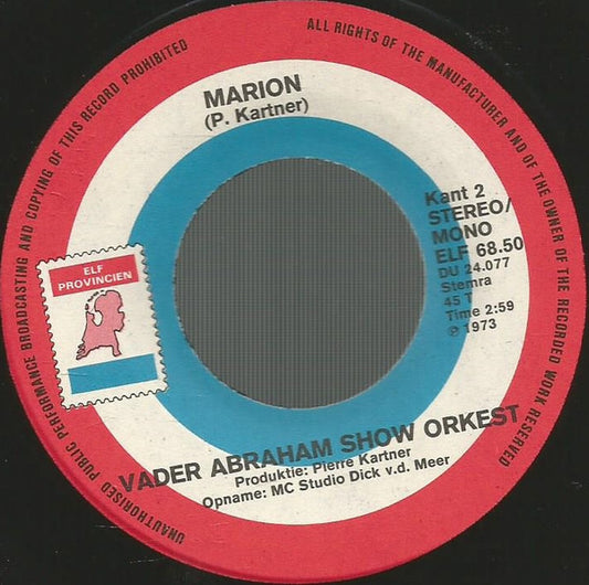 Vader Abraham Show Orkest - Ay-Ay-Ay Don José Vinyl Singles Vinyl Zeer Goed / Hoesje Generic "VINYLSINGLES.NL"