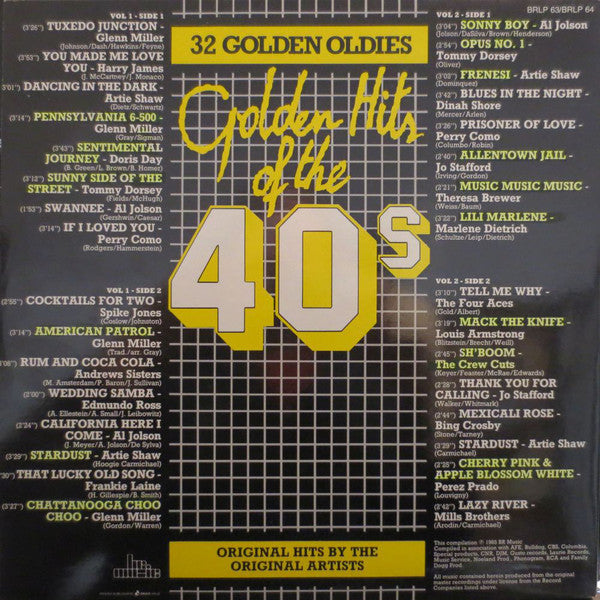 Various - Golden Hits Of The **s (LP) Vinyl LP Dubbel Vinyl Very Good (VG) <br> Hoes Good Plus (G+)