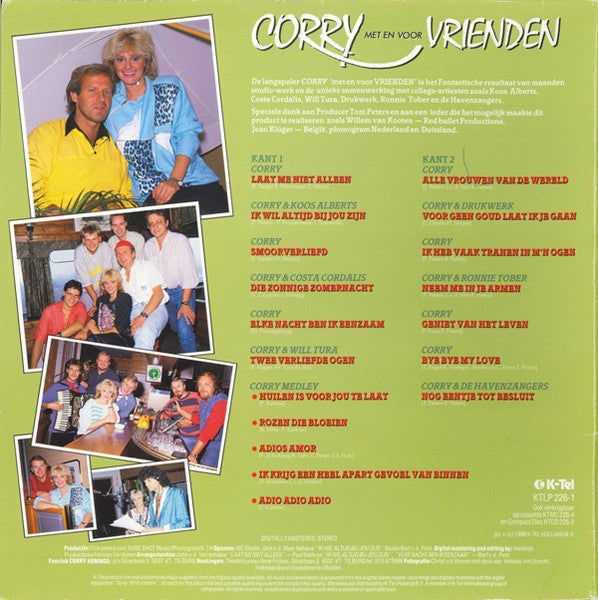 Corry Konings - Met En Voor Vrienden (LP) Vinyl LP Vinyl Goed / Hoes Redelijk