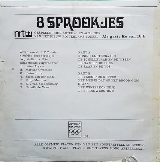 Nieuw Rotterdams Toneel - 8 Sprookjes (LP) Vinyl LP Vinyl Zeer Goed / Hoesje Goed "VINYLSINGLES.NL"