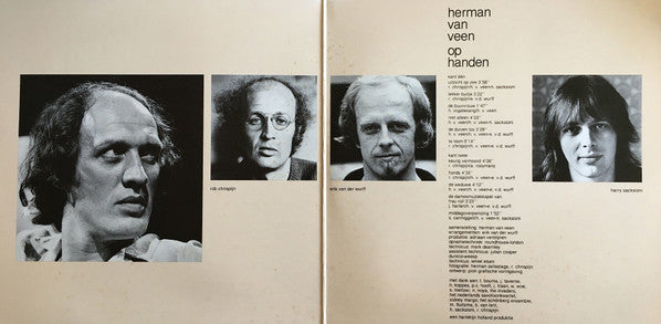 Herman van Veen - Op Handen (LP) Vinyl LP Vinyl Very Good (VG) <br> Hoes Good Plus (G+)