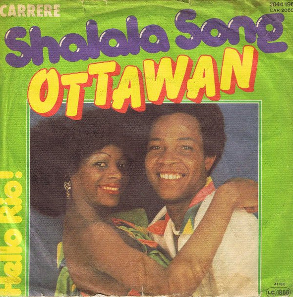 Ottawan - Shalala Song Vinyl Singles Vinyl Very Good (VG) <br> Hoes Good Plus (G+)