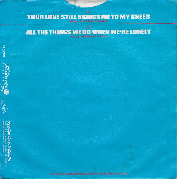 Marcia Hines - Your Love Still Brings Me To My Knees Vinyl Singles Vinyl Very Good (VG) <br> Hoes Good Plus (G+)