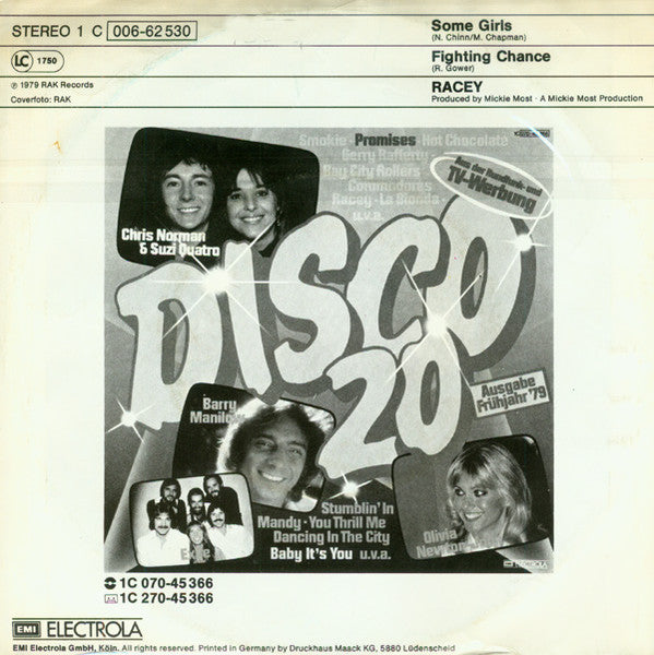 Racey - Some Girls Vinyl Singles Vinyl (VG) <br> Hoes (G+)