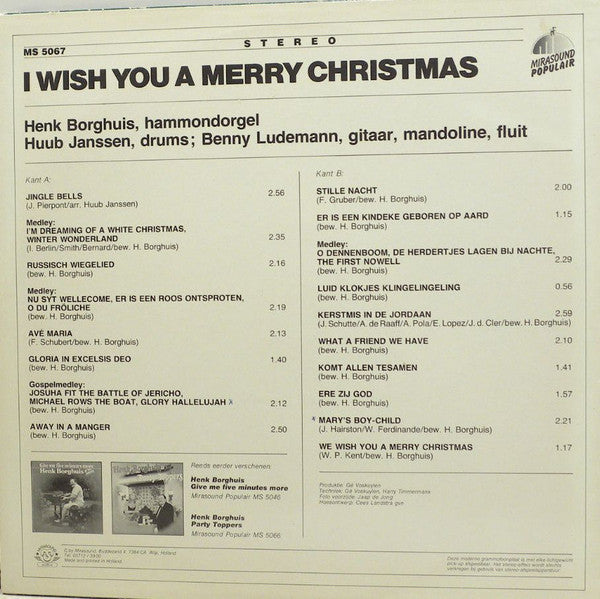Henk Borghuis - I Wish You A Merry Christmas (LP) 50733