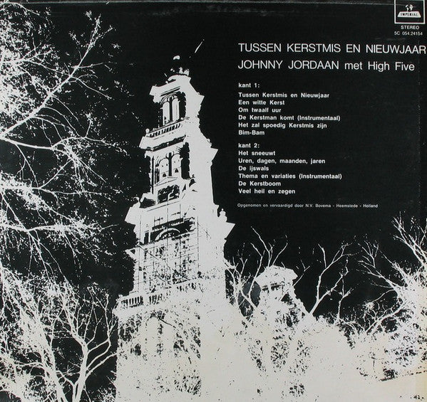 Johnny Jordaan Met High Five - Tussen Kerstmis En Nieuwjaar (LP) Vinyl LP Vinyl Very Good (VG) <br> Hoes Good Plus (G+)