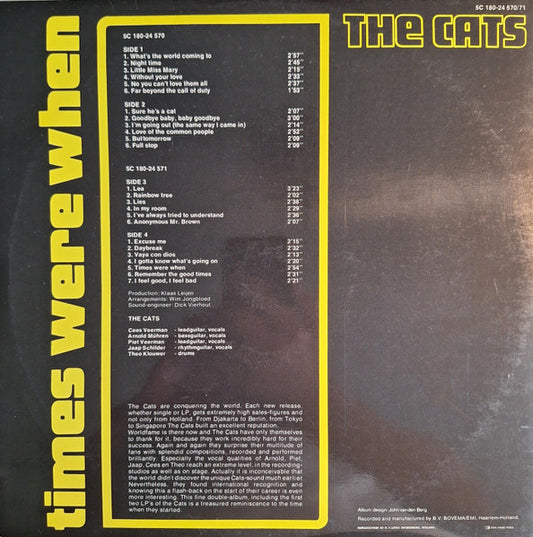 Cats - Times Were When (LP) Vinyl LP