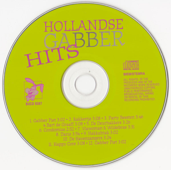 Various - Hollandse Gabber Hits (CD) Compact Disc Goede Staat