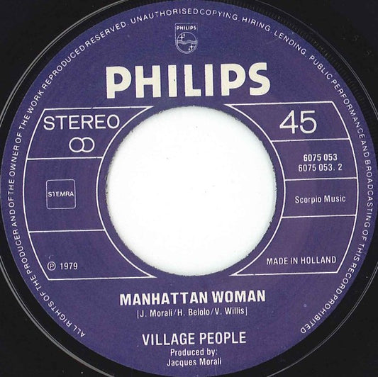 Village People - In The Navy Vinyl Singles Vinyl Zeer Goed / Hoesje Generic "VINYLSINGLES.NL"