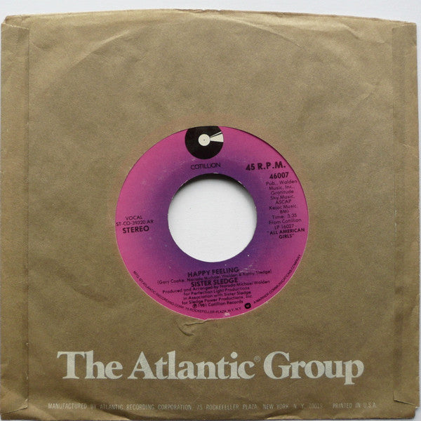 Sister Sledge - All American Girls Vinyl Singles Vinyl Very Good (VG) <br> Hoes Generic