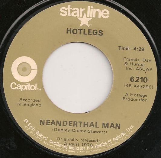 Pipkins / Hotlegs - Gimme Dat Ding / Neanderthal Man Vinyl Singles Media VG+ / Sleeve Generic