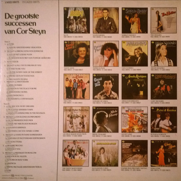 Cor Steyn - De Grooste Successen Van Cor Steyn (LP) Vinyl LP Vinyl Very Good (VG) <br> Hoes Good Plus (G+)