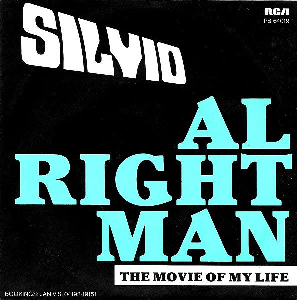 Silvio - Al Right Man Vinyl Singles Vinyl Very Good (VG) <br> Hoes Good Plus (G+)