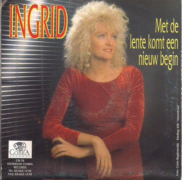 Ingrid - Met De Lente Komt Een Nieuw Begin Vinyl Singles Vinyl Very Good (VG) <br> Hoes Good Plus (G+)