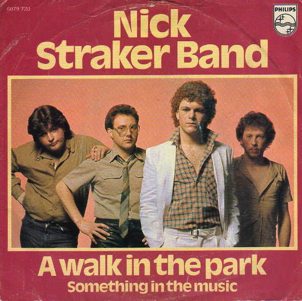 Nick Straker Band - A Walk In The Park Vinyl Singles Vinyl Very Good (VG) <br> Hoes Good Plus (G+)