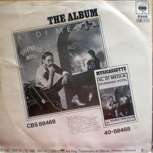 Al Di Meola Performed With Les Paul - Spanish Eyes Vinyl Singles Vinyl Zeer Goed / Hoesje Goed "VINYLSINGLES.NL"