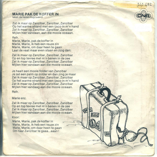 Heer Hugowaard - Marie Pak De Koffer In Vinyl Singles Vinyl Very Good (VG) <br> Hoes Good Plus (G+)