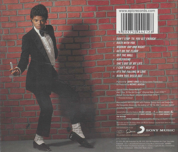 Michael Jackson - Off The Wall (CD) Compact Disc Vinyl Very Good (VG) <br> Hoes Good Plus (G+)