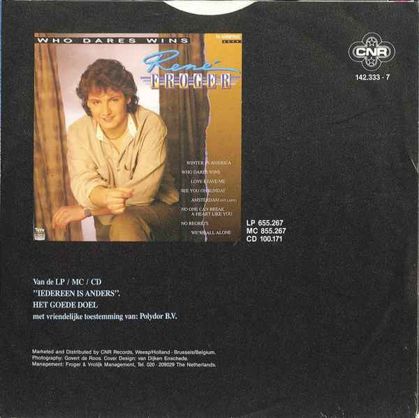 René Froger & Het Goede Doel - Alles Kan Een Mens Gelukkig Maken Vinyl Singles Vinyl Very Good (VG) <br> Hoes Good Plus (G+)