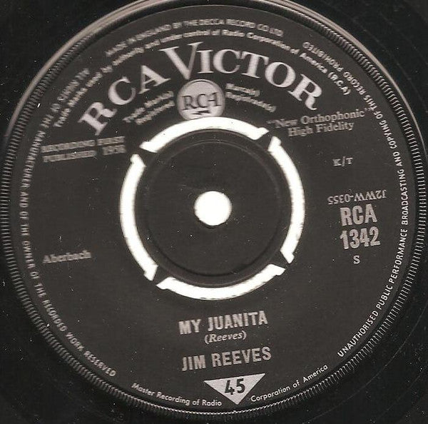 Jim Reeves - Welcome To My World Vinyl Singles Vinyl Goed / Hoes Generic