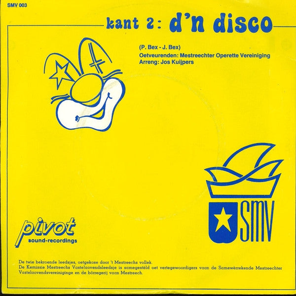 Mestreechter Operette Vereiniging - Mèt Blaore Aon M'n Veuj Vinyl Singles Vinyl Very Good (VG) <br> Hoes Good Plus (G+)