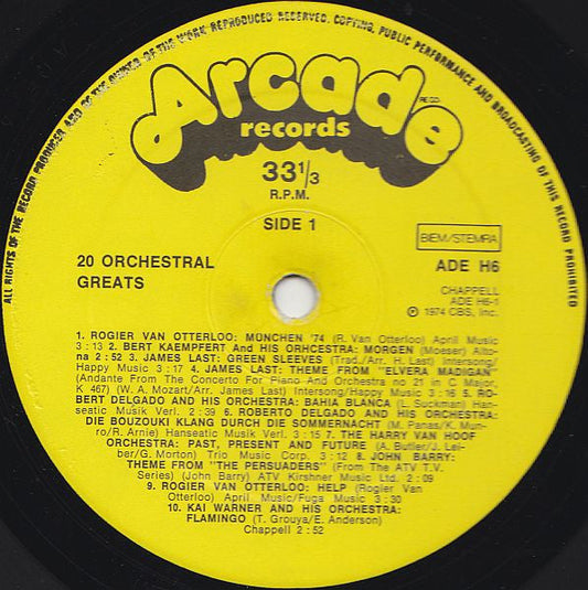 Various - ** Orchestral Greats (LP) Vinyl LP Vinyl Zeer Goed / Hoesje Goed "VINYLSINGLES.NL"