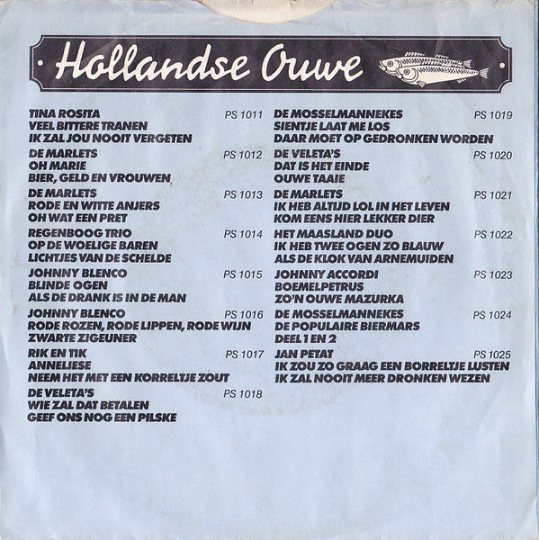 Regenboogtrio - Op De Woelige Baren Vinyl Singles Vinyl Very Good (VG) <br> Hoes Good Plus (G+)