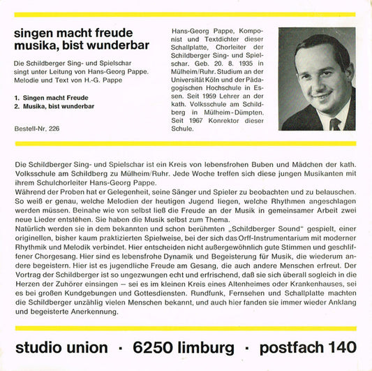 Schildberger Sing- Und Spielschar - Singen Macht Freude