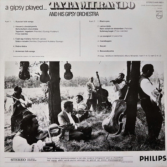 Tata Mirando And His Gipsy Orchestra - A Gipsy Played (LP)