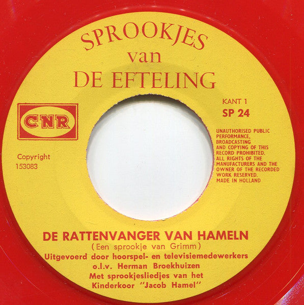 Various - De Rattenvanger Van Hameln (B-Keus) Vinyl Singles Vinyl Very Good (VG) <br> Hoes Good Plus (G+)