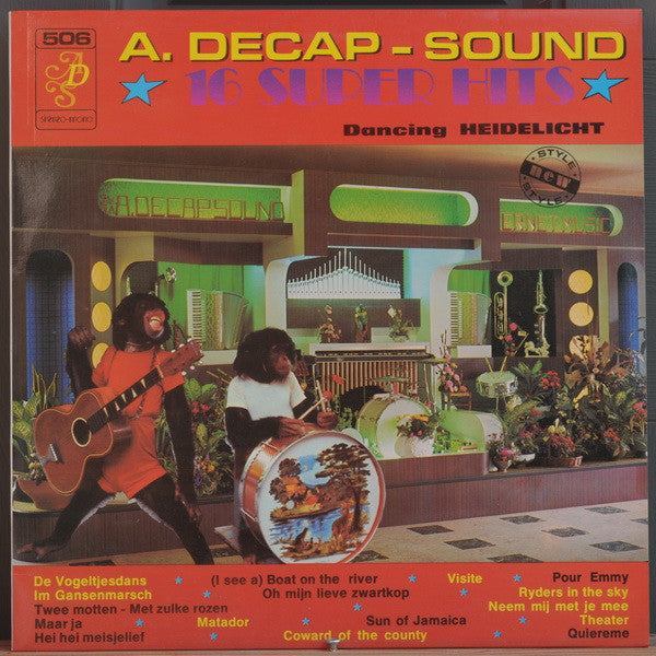 Decap Organ Antwerp - A. Decap-Sound (LP) Vinyl LP Vinyl Very Good (VG) <br> Hoes Good Plus (G+)