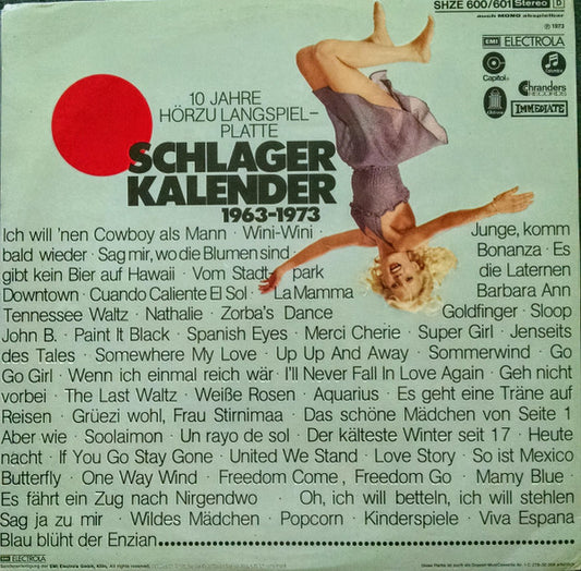 Various - Schlager Kalender 1963-1973 (LP) Vinyl LP Dubbel Vinyl Zeer Goed / Hoesje Goed "VINYLSINGLES.NL"