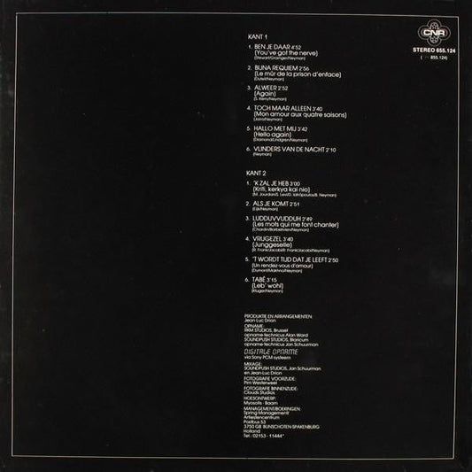 Benny Neyman - Vlinders Van De Nacht (LP) 43704 Vinyl LP Vinyl Zeer Goed / Hoesje Goed "VINYLSINGLES.NL"