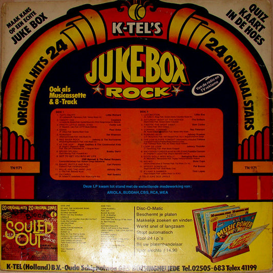 Various - Jukebox Rock (LP) Vinyl LP Vinyl Zeer Goed / Hoesje Goed "VINYLSINGLES.NL"