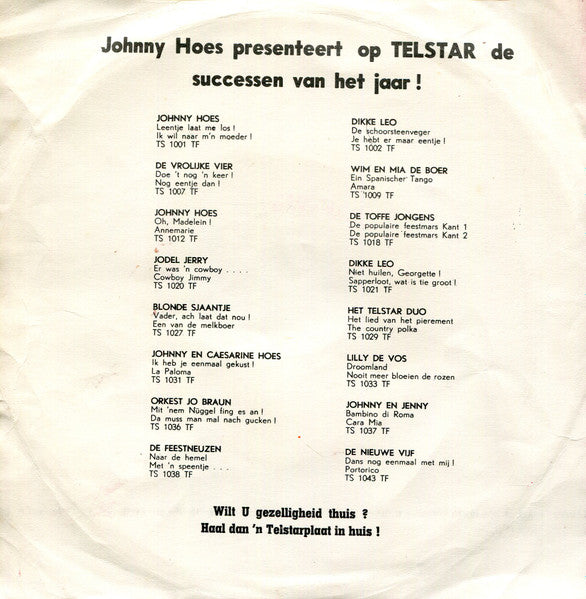 Willy van Drunick En Bruno Martino - Bianca Rosa Vinyl Singles Vinyl Zeer Goed / Hoesje Goed "VINYLSINGLES.NL"