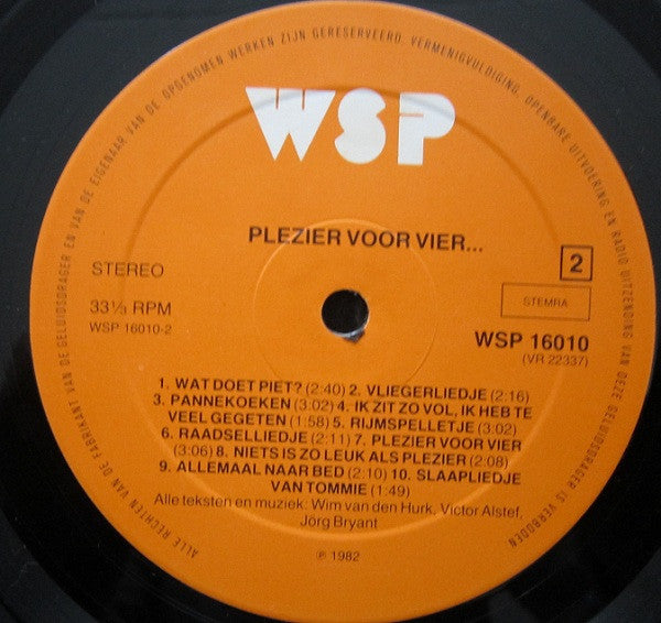 Sesamstraat - Plezier Voor Vier (LP)