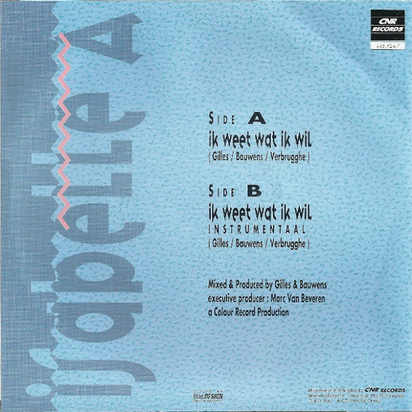 Isabelle A - Ik Weet Wat Ik Wil 43269 Vinyl Singles Vinyl Very Good (VG) <br> Hoes Good Plus (G+)