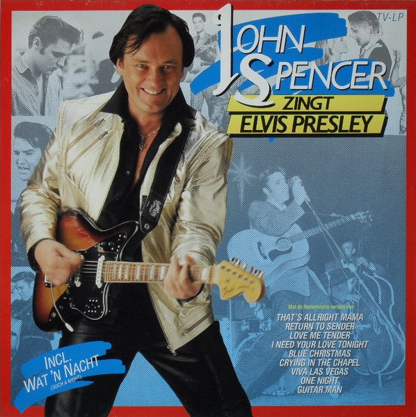 John Spencer - John Spencer Zingt Elvis Presley (LP) Vinyl LP Vinyl Very Good (VG) <br> Hoes Good Plus (G+)