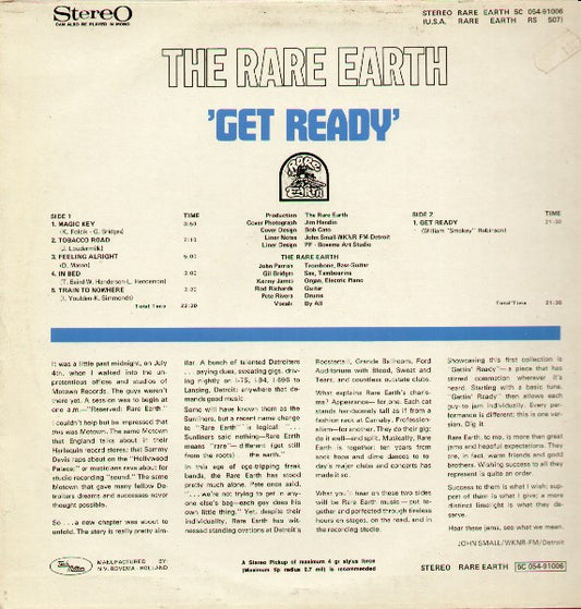 Rare Earth - Get Ready (LP)